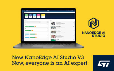Stimio to select NanoEdge ™ AI Studio v3 from STMicroelectronics